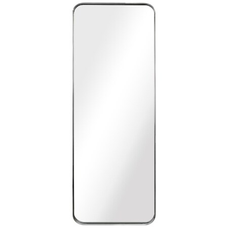 Solid Storage Supplies Ultra Polished Silver Stainless Steel rectangular Wall Mirror SO2958925